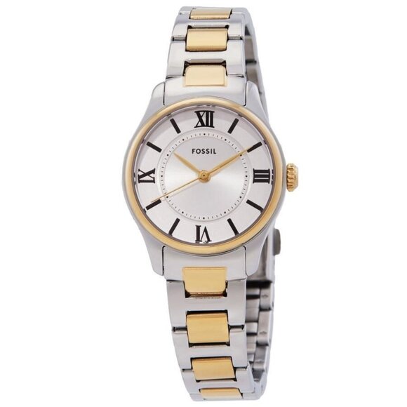 NWT Authentic Fossil Gilmore Quartz Silver Dial Women's Watch - Picture 2 of 3